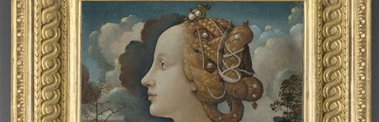 Piero di Cosimo, Portrait de femme, dit Portrait de Simonetta Vespucci, 1477-1479, Chantilly, Musée Condé. © RMN-Grand Palais (domaine de Chantilly) / Adrien Didierjean Piero di Cosimo, Portrait de femme, dit Portrait de Simonetta Vespucci, 1477-1479, Chantilly, Musée Condé. © RMN-Grand Palais (domaine de Chantilly) / Adrien Didierjean